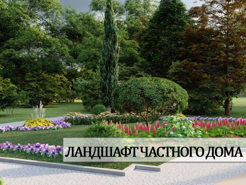 Ландшафт частного дома в городе Ташкент